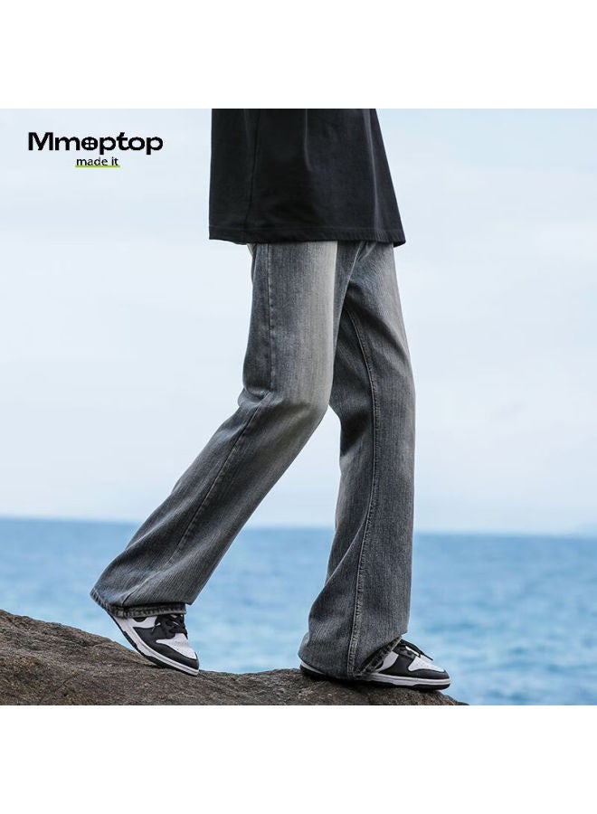 Mmoptop Vintage Denim Jeans Spring Summer American Streetwear Loose Comfortable Wide-leg Pants 898 Vintage Blue 2XL - Image 2