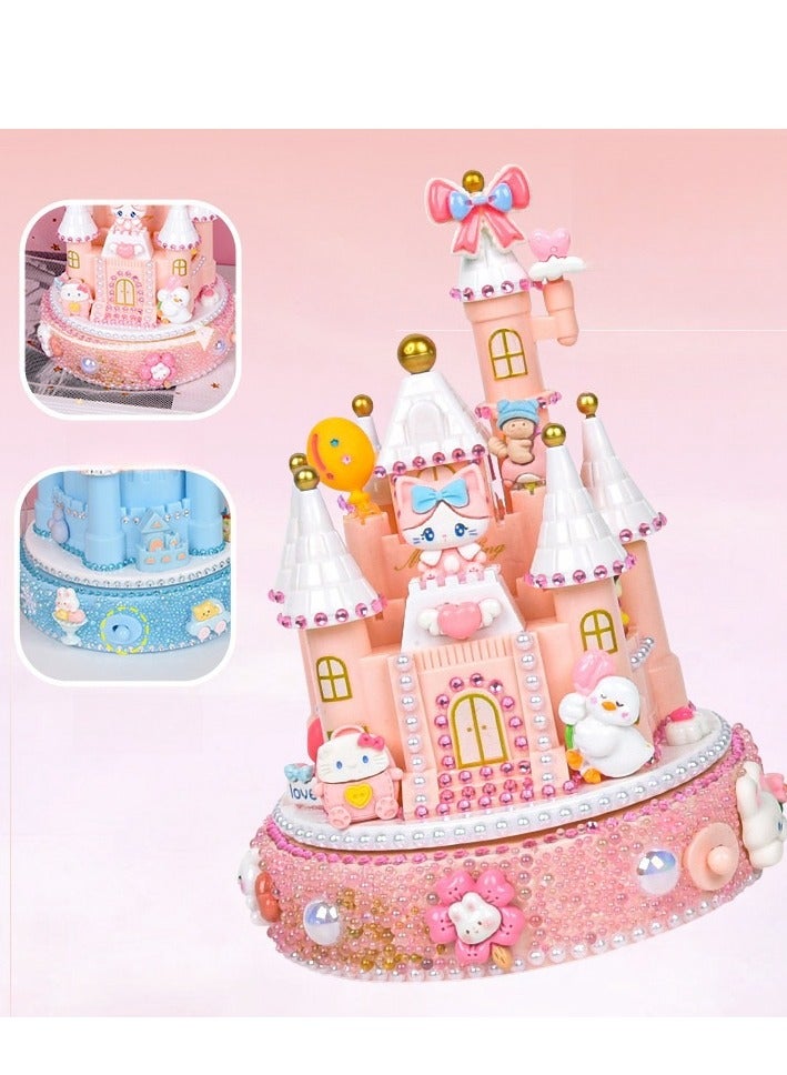 Girl's Creative Handmade Material Bag Making Music Box Birthday Gift Toy  - Image 3