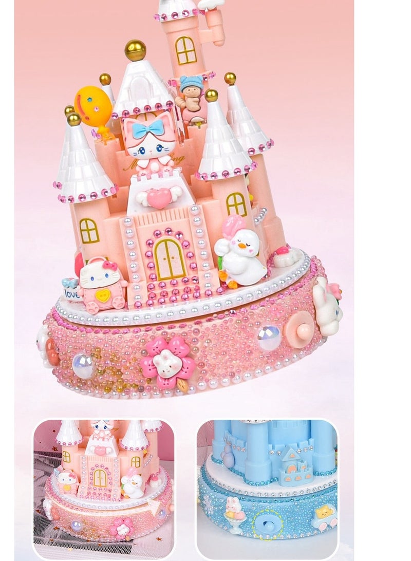Girl's Creative Handmade Material Bag Making Music Box Birthday Gift Toy  - Image 5