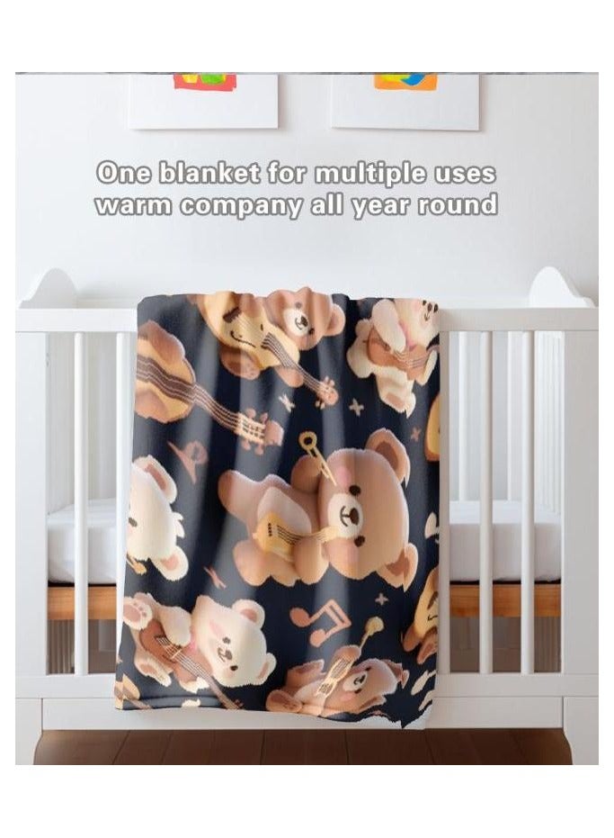 general Flannel thin blanket (warm and comfortable, suitable for sleep, gaming, dust removal and sandproof) 150cm*200cm - 575 - Image 1