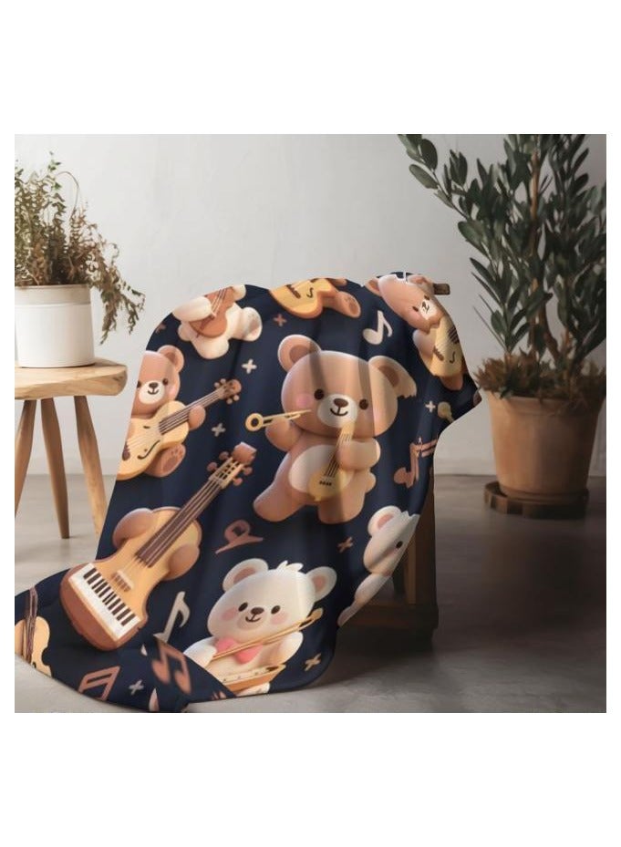 general Flannel thin blanket (warm and comfortable, suitable for sleep, gaming, dust removal and sandproof) 150cm*200cm - 575 - Image 5