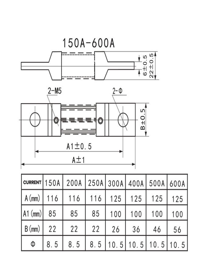 Fielect 200A 75mV DC Current Meter Shunt Resistant Resistance for DC Ammeter Shunt FL-2 1Pcs - Image 4