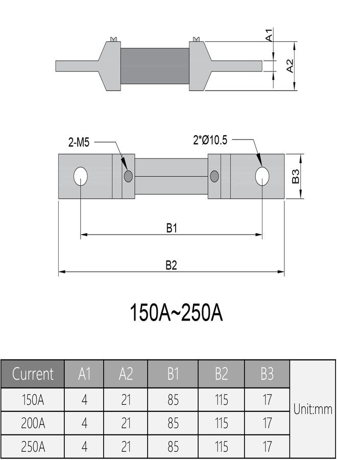 Fielect 200A 75mV DC Current Meter Shunt Resistant Resistance for DC Ammeter Shunt FL-2 1Pcs - Image 2
