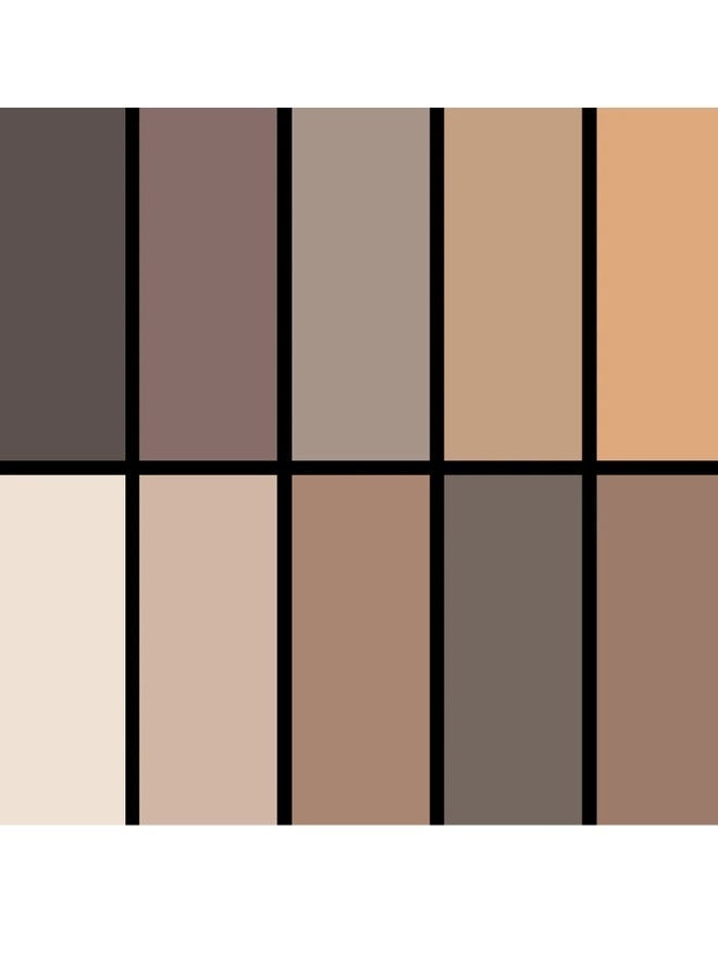 Palladio Eyeland Vibes, Escape to the Tropics, 10 Count Eyeshadow Palette, Sandbar - Image 2