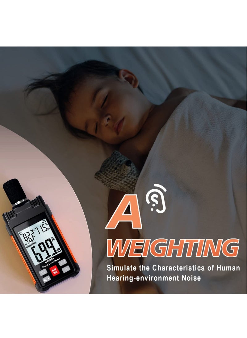 Generic - Protmex Sound Level Meter, 30-130dBA 30Hz-8KHz Decibel Meter with Large LCD Screen, Temperature and Humidity Measuring, A Weighting Mode, MAX/MIN, Fast/Slow, Data Hold, Backlight, Auto-Off Functions - Image 1