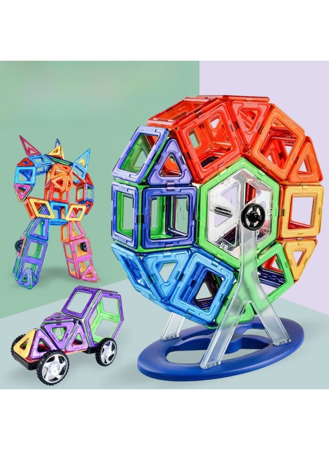 Children's Educational Magnetic Building Blocks Strong Magnetic Magnetic Sheet Suit Variety Magnetic Building Blocks Reinforced Magnetic Vertical Stickers Wholesale-Color:277-piece Storage Box-Specifications:Large Magnetic Sheet-strong Magnetic