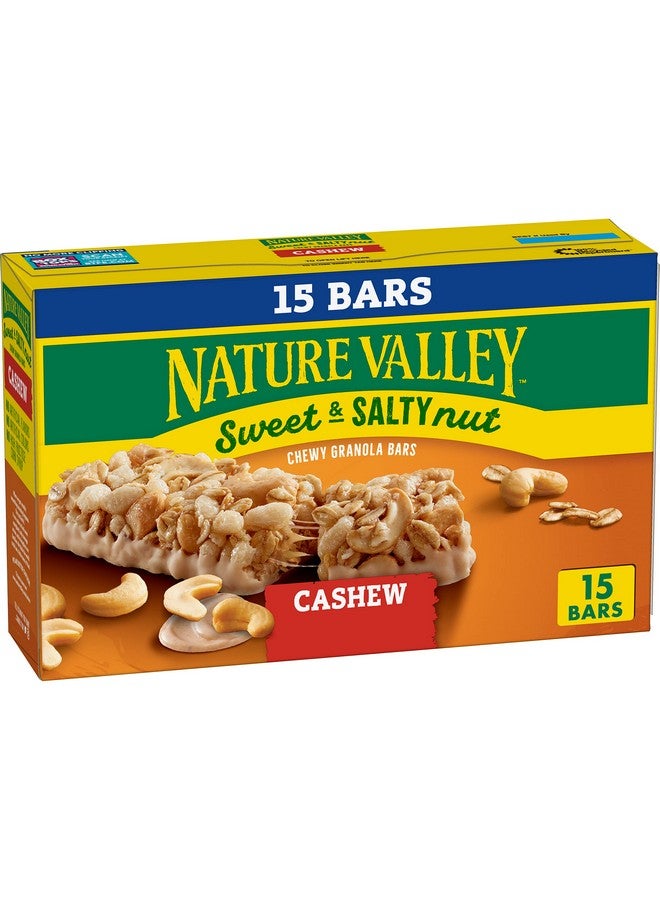 Nature Valley Granola Bars, Sweet and Salty Nut, Cashew, 15 Bars, 18 OZ - Image 1