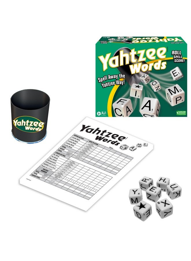 Winning Moves Games Yahtzee Words USA, Family Word Game Version of Yahtzee for 2 or More Players, Ages 8+ - Image 1