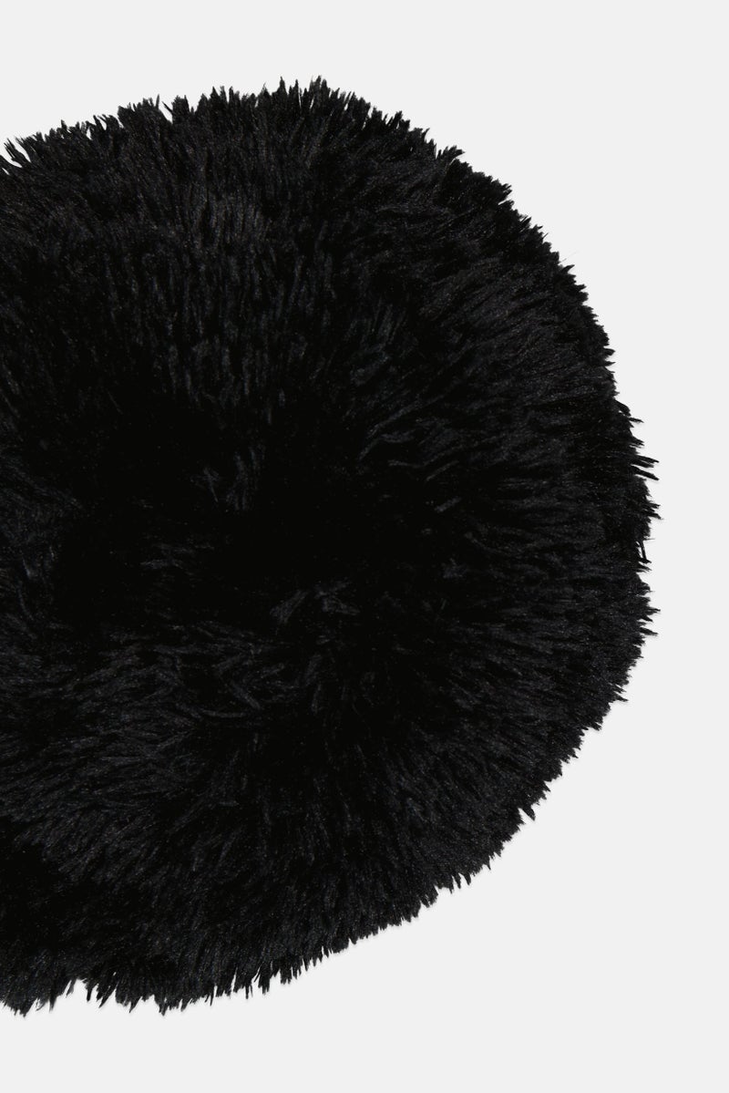 VCNY Home Textured Shaggy Pillow 17 H x 71 D cm, Black - Image 2