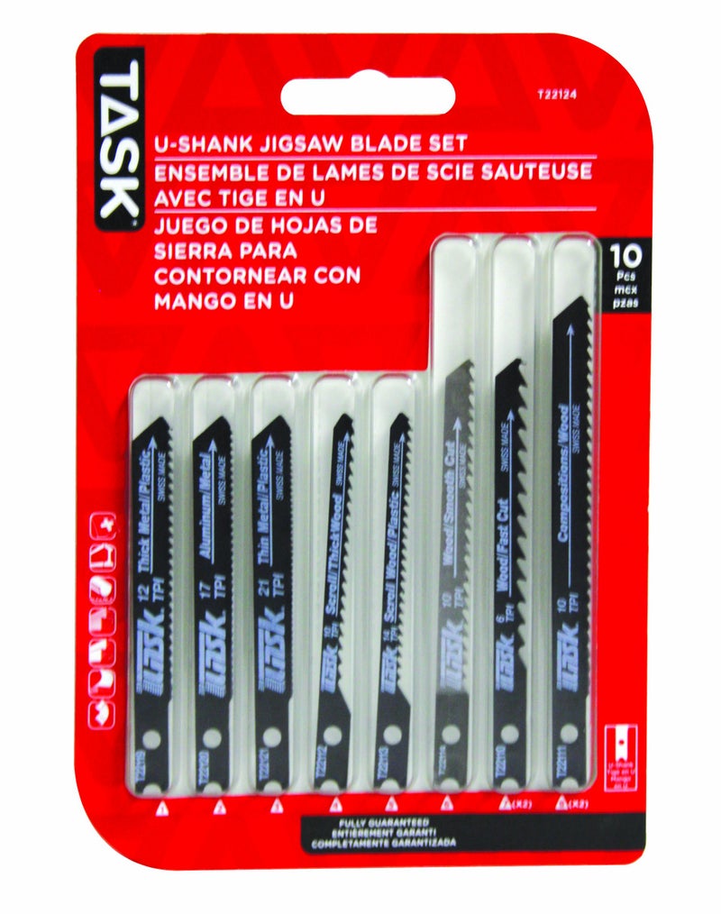 Task T22124 10Piece Jigsaw Blade Set