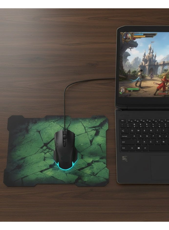 Gaming Mouse Pad L-18 – Silk-Gliding Surface – Non-Slip Rubber Base – Perfect for Gaming - Image 2