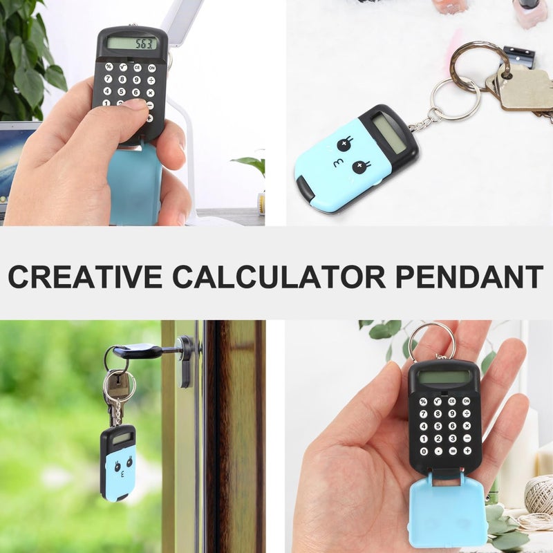 Mini Portable Calculator 2 Pack Lightweight Cute Cartoon Design For Students And Office Use - Image 4