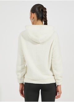 Styli Oversized Longline Faux Fur Hoodie  - Image 4
