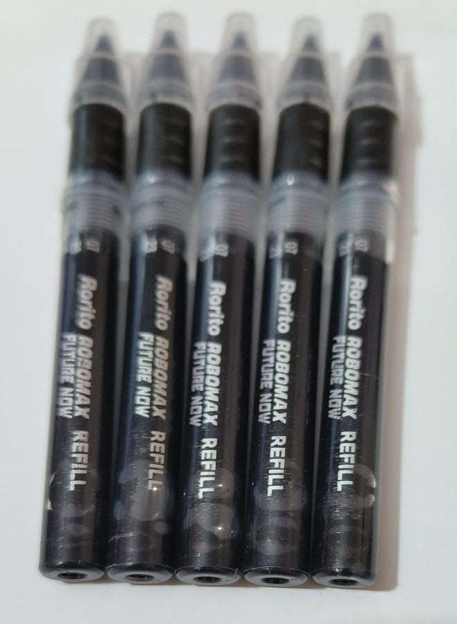 FIRST CLICK Rorito's Robomax Refill Black Ink Pack of 10 Pc Waterproof ink gel writing. - Image 3