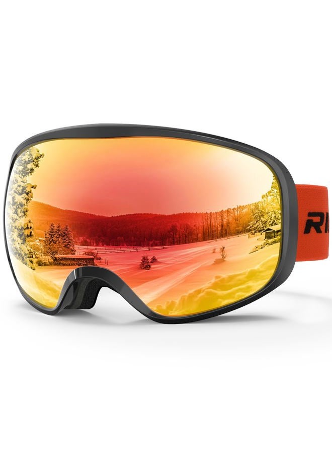 RIOROO Kids Ski Goggles, Toddler Ski Goggles Snowboard Goggles For Boys Girls Aged 3-14, 100% UV Protection OTG Ski Goggles - Image 1