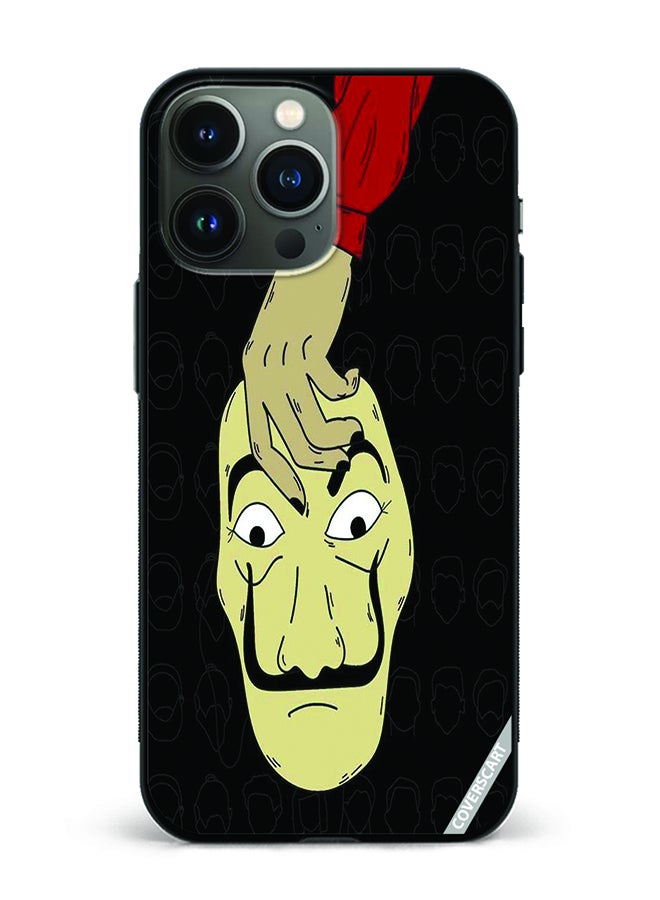 Protective Case Cover For Apple iPhone 13 Pro Money Heist Face Design Multicolour