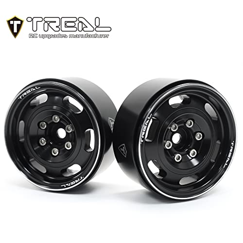 Treal Metal 1.9 Beadlock Wheel Rims 4pcs Vintage Design Wheel Hub for Wagon Wheel 1:10 RC Crawler Axial SCX10 II 90046 SCX10 III AXI03007 TRX-4 (Copper) - Image 2