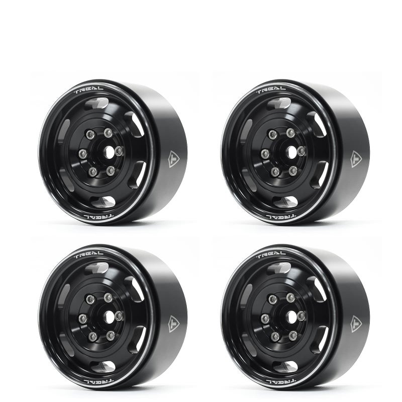 Treal Metal 1.9 Beadlock Wheel Rims 4pcs Vintage Design Wheel Hub for Wagon Wheel 1:10 RC Crawler Axial SCX10 II 90046 SCX10 III AXI03007 TRX-4 (Copper) - Image 5