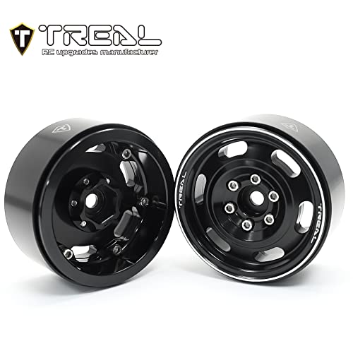 Treal Metal 1.9 Beadlock Wheel Rims 4pcs Vintage Design Wheel Hub for Wagon Wheel 1:10 RC Crawler Axial SCX10 II 90046 SCX10 III AXI03007 TRX-4 (Copper) - Image 3