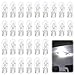 Sixzoo 30 PCS 194 Light Bulb 14 Wedge Base 12V 5W Clear T10 Car Flat Foot Mini Lights 168 2825 W5W Miniature Bulb License Plate Side Marker Light Bulb for Brake Light Turn Signal Bulbs Dome Map Light - Image 2