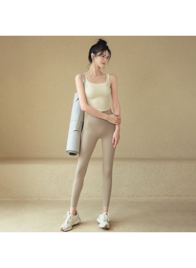 Ackdcs High-waist Lifting Yoga Pants For Women, Tight-fitting, High-elastic, Bare-sense, Outdoor Sports Leggings, Running, Pilates, Fitness Pants, Autumn - Image 3