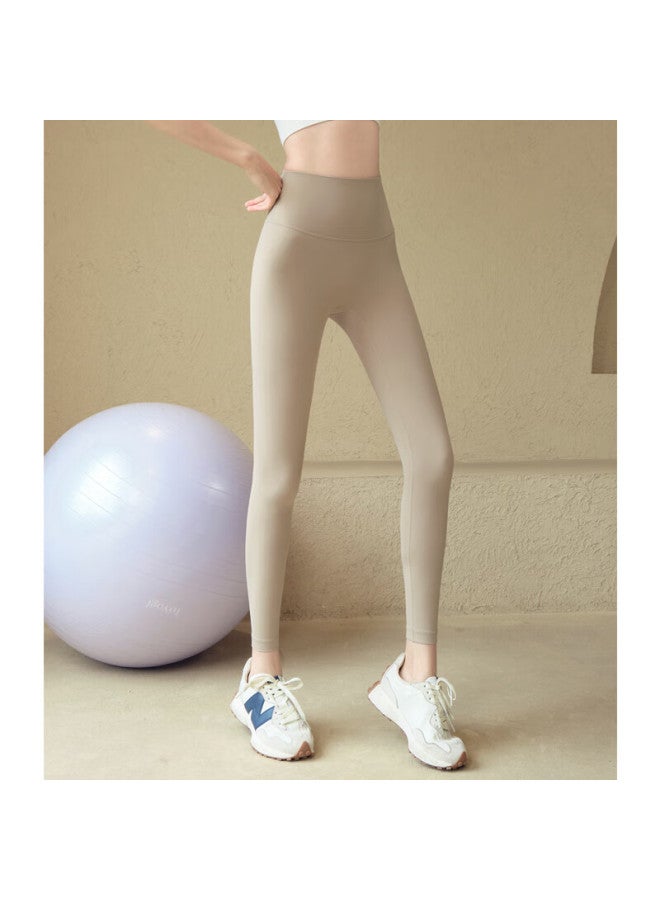 Ackdcs High-waist Lifting Yoga Pants For Women, Tight-fitting, High-elastic, Bare-sense, Outdoor Sports Leggings, Running, Pilates, Fitness Pants, Autumn - Image 1