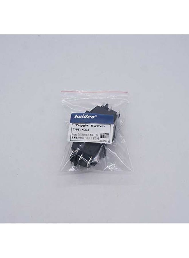 Twidec /2Pcs Waterproof 16A 250V 20A 125V AC 6 Pins 3 Position ON/Off/ON DPST Rocker Toggle Switch Boat Or Car Black KCD4-203N-BK - Image 5