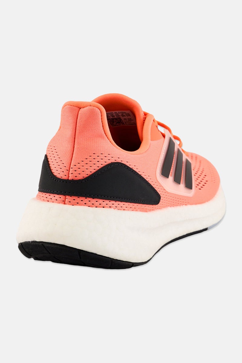 Adidas Men Pureboost 22 Lace Up Running Shoes, Orange - Image 3