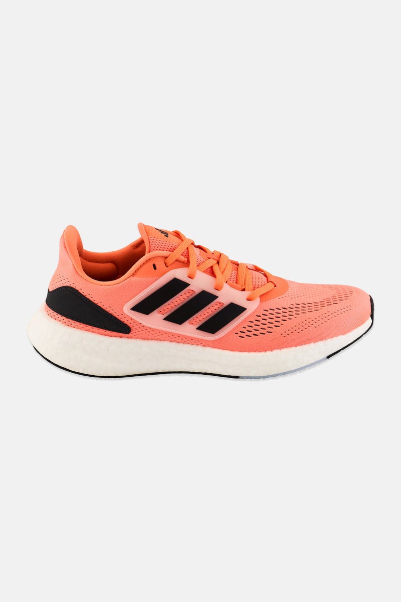Adidas Men Pureboost 22 Lace Up Running Shoes, Orange - Image 4