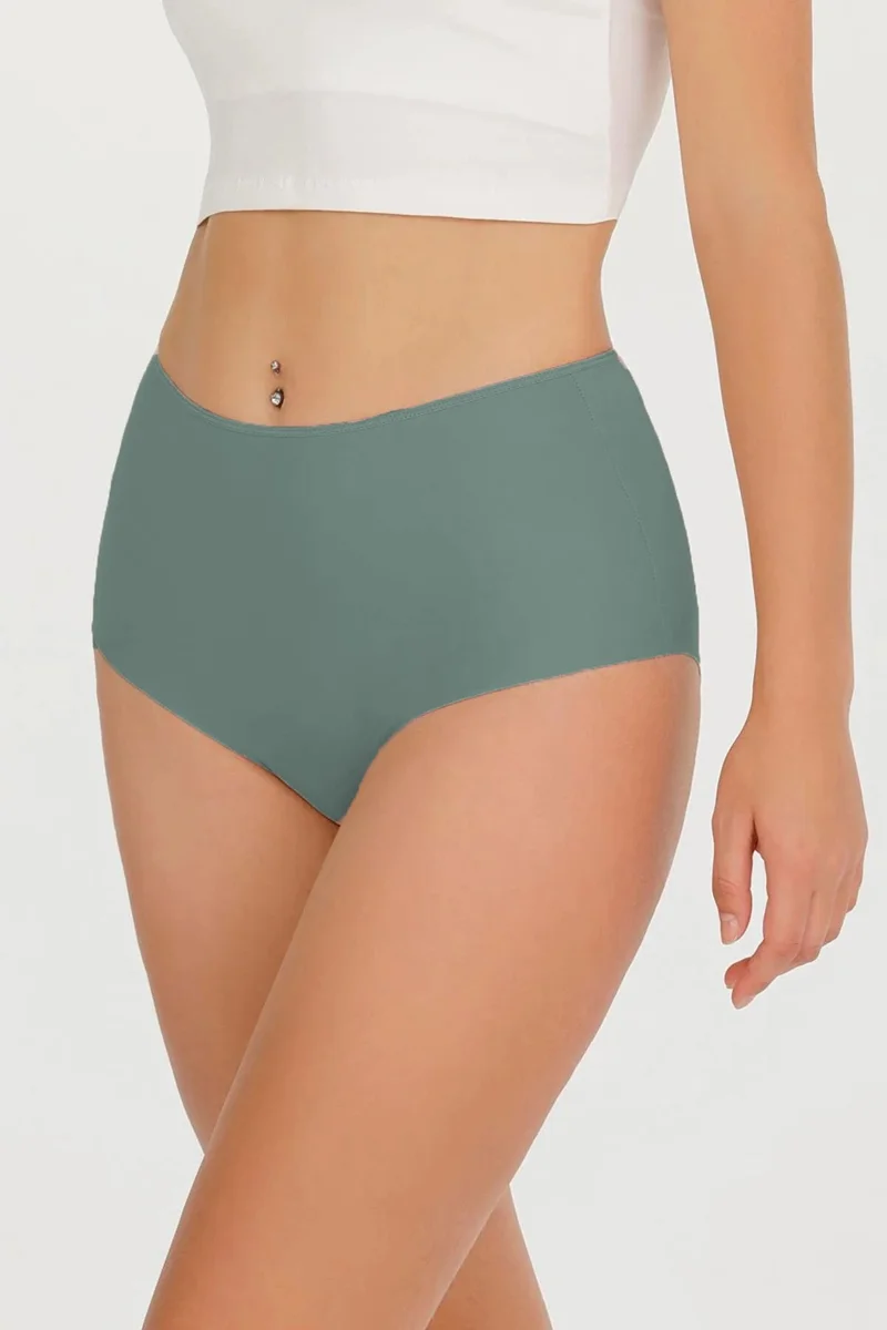 هيبسين راكيب Rivaling All 5 Women's Non-marking High Waist Laser Cut Panties
