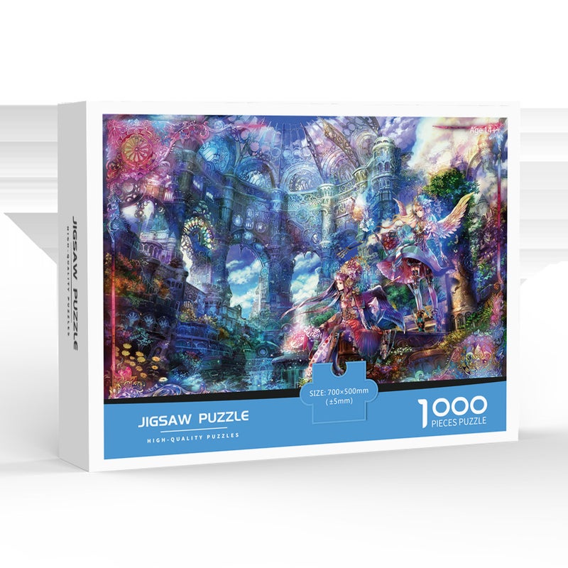 1000-Piece Special White Cardstock Cartoon Anime Adult Puzzle, Popular Overseas E-Commerce Toy, Artistic Assembly Puzzle - Image 5