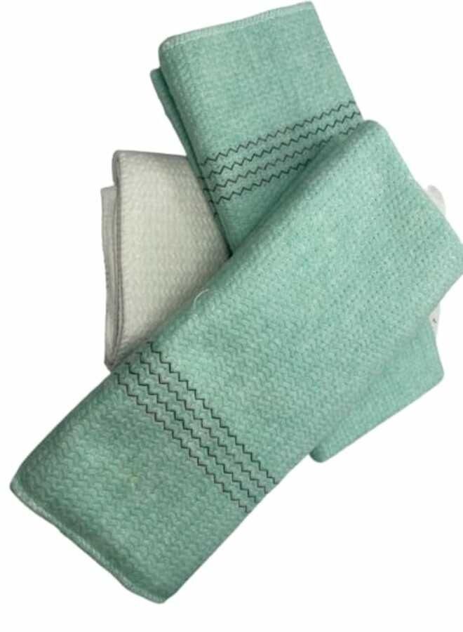 3-Piece  Cleaning Cloth Set multicolor 50x70cm - Image 2