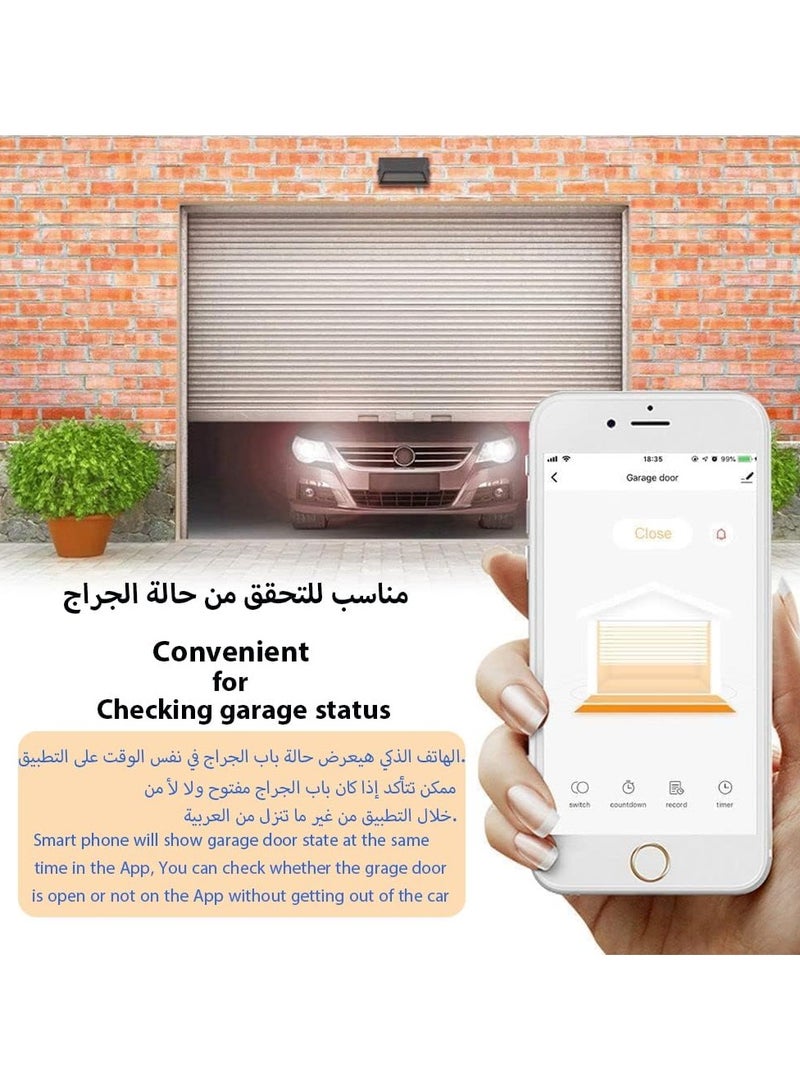 Flushrenic Garage Door Opener WiFi Controller Tuya Smart Switch Work with Alexa Echo Google Home SmartLife Tuya APP Control No Hub Required - Image 4