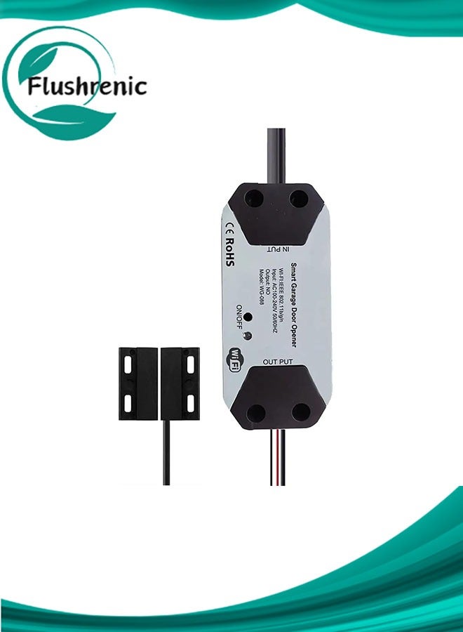 Flushrenic Garage Door Opener WiFi Controller Tuya Smart Switch Work with Alexa Echo Google Home SmartLife Tuya APP Control No Hub Required - Image 1