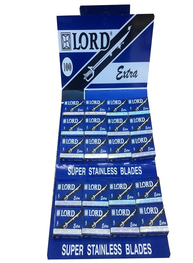 Lord Extra Double Edge Safety Razor Blades, 100 blades (20x5) - Image 1