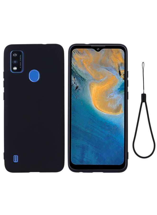 The Bros حافظة لهاتف ZTE Blade A51 2021 من السيليكون السائل النقي المضاد للصدمات بتغطية كاملة