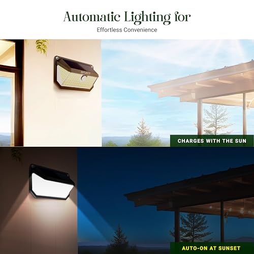 Dylect® Eco Motion Sensor Solar Wall Light for Shop Entrance, Garden, Gate, Parking, Terrace, Front & Side Illumination, 3 in 1 Modes, IP64 Waterproof, Upto 10 Hr Runtime (Ultra Bright LED Cool White) - Image 4