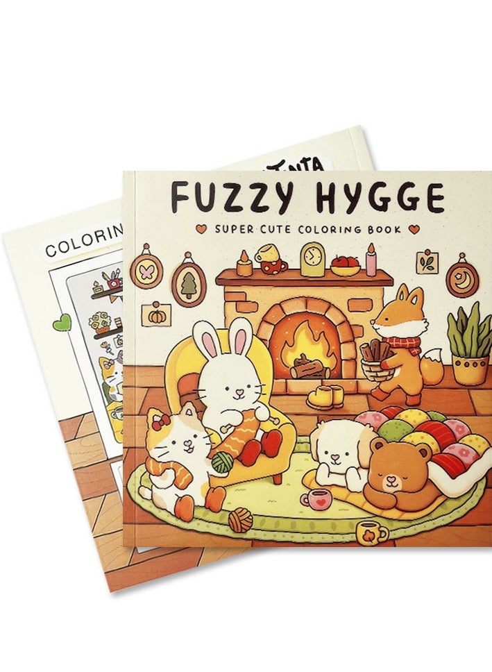 الأزرق جي دبليو الكلب الصغير الكرتون الجديدة كتاب الرسم لطيف مضحك كتاب التلوين مجموعة - Image 2