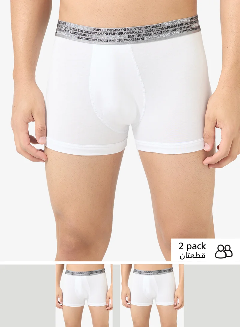 2 Pack Of Logo Boxers