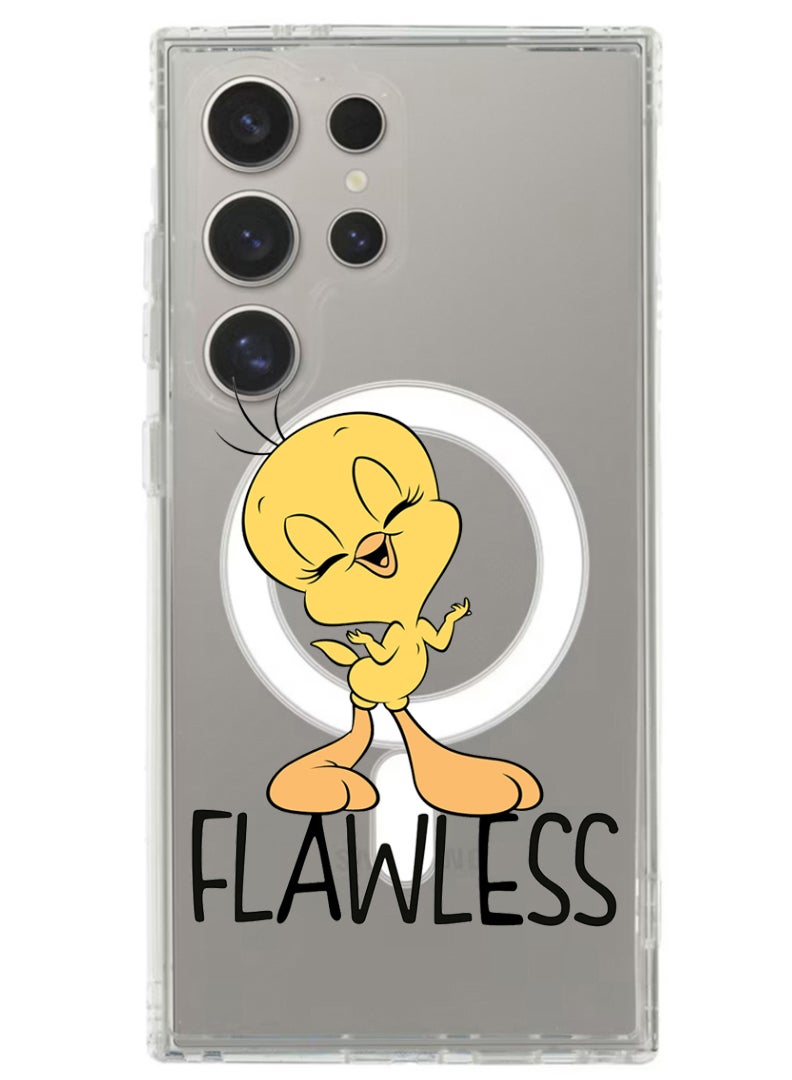 Theodor Magnetic Case for Samsung Galaxy S24 Ultra 6.8-inch Compatible with MagSafe Wireless Charging, Shockproof Phone Bumper Cover Flawless - Image 1