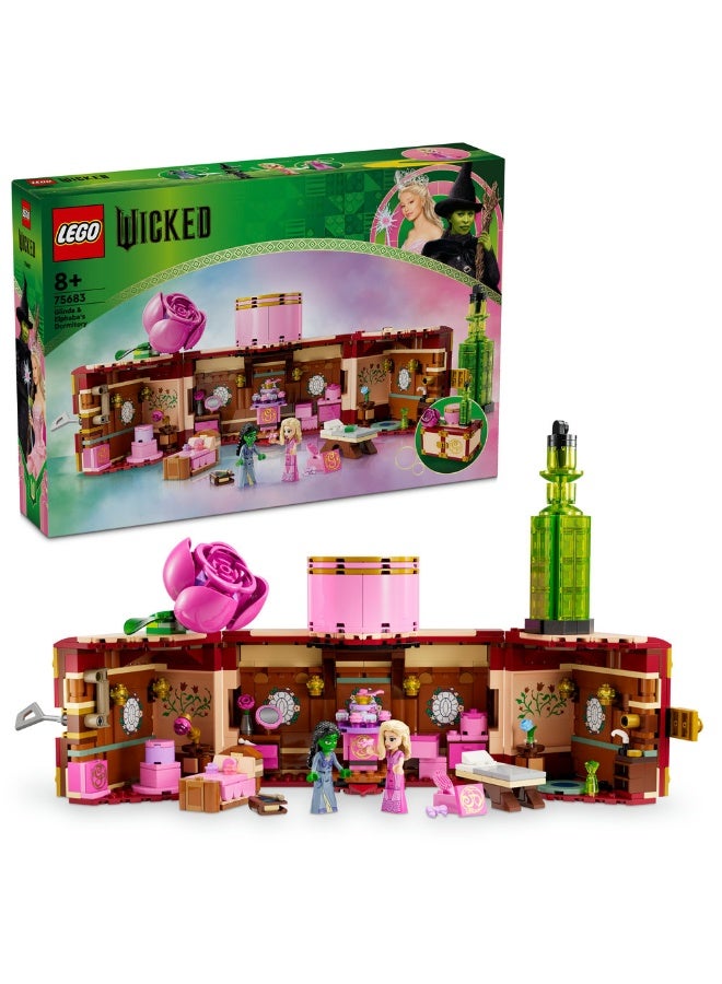 LEGO Wicked Glinda & Elphaba’s Dormitory, Movie Set 75683 (Age 8+, 740 Pieces) - Image 1