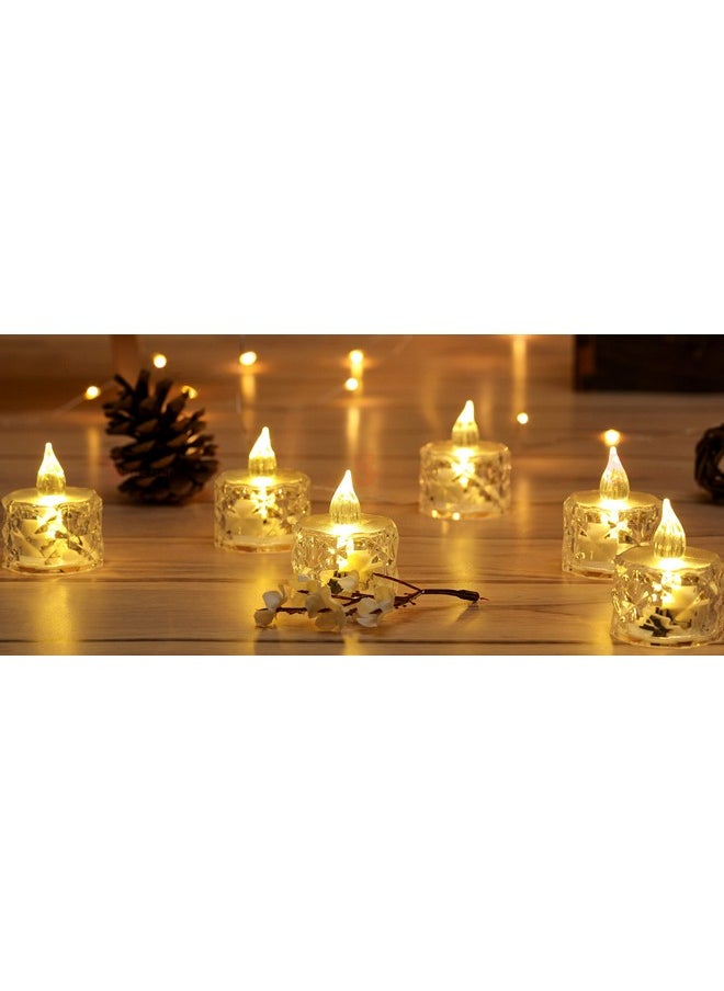 SATYAM KRAFT 6 Pcs Flameless & Smokeless Decorative Acrylic Led TeaLight Candles for Home Decor,Gifts,Christmas,Festival, Anniversary,Birthday,Wedding Valentine(Yellow) - pzsku/Z1180E82DC8F8B66A6406Z/45/_/1740982474/bb8d75ac-951e-4784-8ab4-7a231a0bfabd