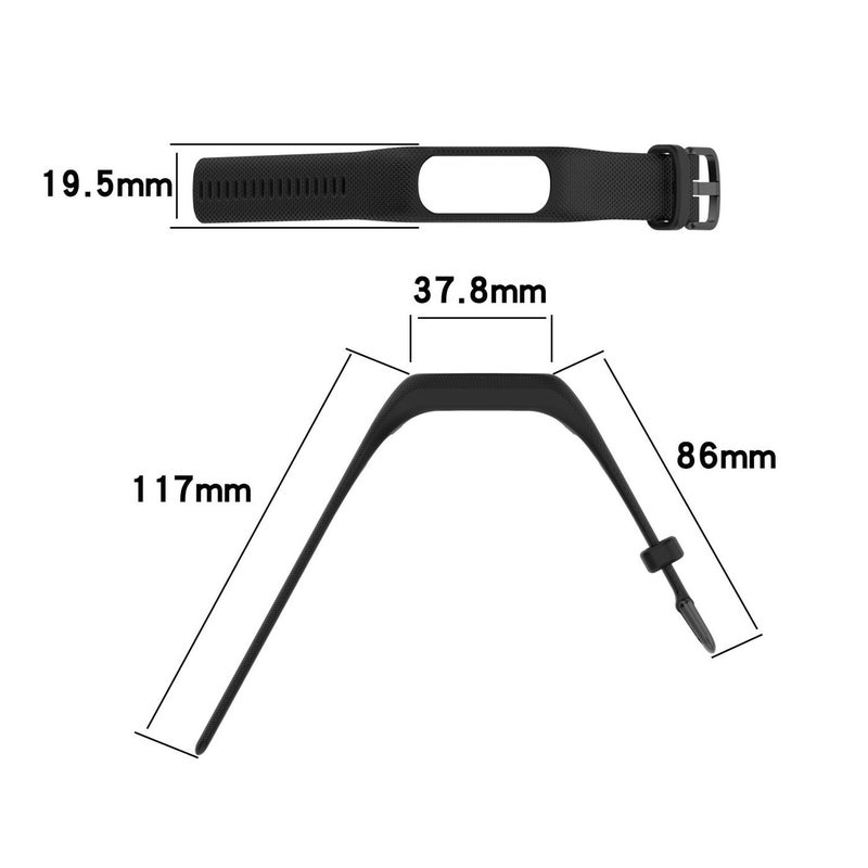 For Jiaming Garmin Vivosmart 5 Smart Bracelet Replacement Wristband Colorful Silicone Texture Strap - Image 3