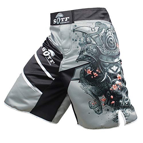 SOTF Boxing Shorts Men Muay Thai Fight Shorts MMA Shorts for Men BJJ Large Waist 33-37inch - Image 1