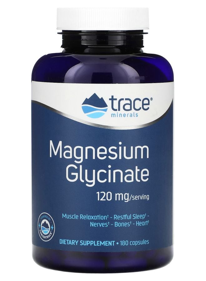Trace Minerals Magnesium Glycinate 120 mg 180 Capsules