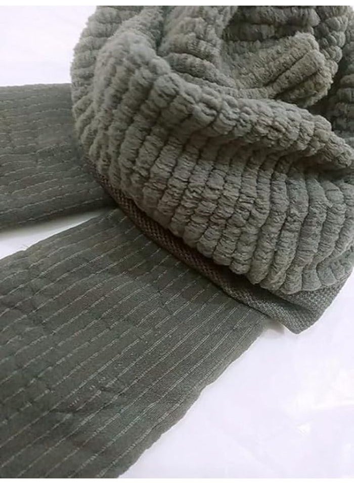 Baby Girls' Tights in Warm Winter Girls' Tights Winter Tights Warm Cotton Wool Lined Stockings Foot Leggings High Waist Long Socks, Light Gray - Image 3