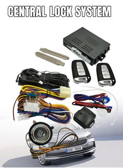 SPIDER Keyless Entry And Push Button Start System With PKE Alarm For Car Security Car Center Lock System-RT10192  - Image 1