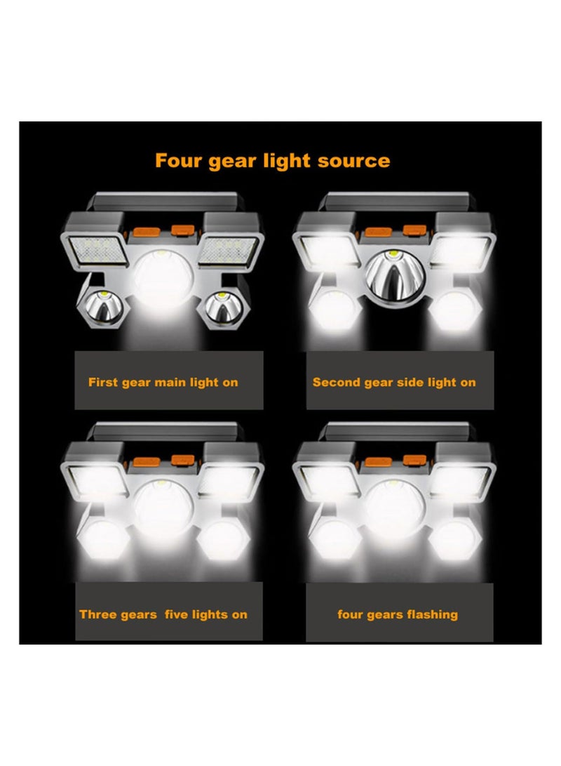 Super Bright USB Rechargeable LED Headlamp Headlight Camping Outdoor Headlamp - Image 2