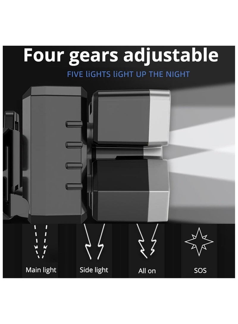 Super Bright USB Rechargeable LED Headlamp Headlight Camping Outdoor Headlamp - Image 5