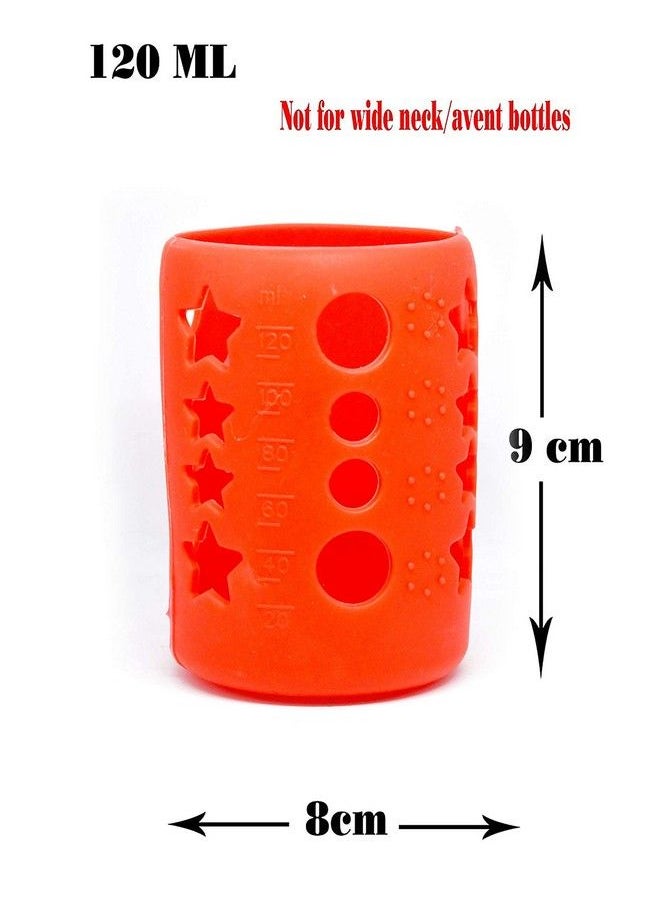 The Little Lookers Baby Feeding Bottle Silicone Warmer Cover Sleeve Holder Insulated Protection For Newborns Infants Babies (Red 120 Ml & 240 Ml)  - Image 5